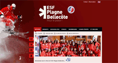 Desktop Screenshot of esf-plagne-bellecote.com